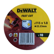 DT3506-QZ DeWalt DT3506 Trennscheibe Edelstahl flach 115mmx1.0mm Standard Ed Produktbild