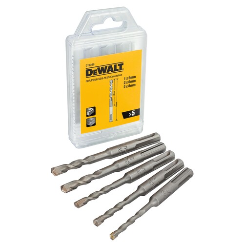 DT9399-QZ DeWalt DT9399 Hammerbohrer Set 5 tlg. SDS plus         Inhalt: 12x DT9 Produktbild