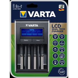 57676101401 Varta LCD Dual Tech Charger Akku-Ladegerät NiMh u. Li-ion 1-4 Zellen Produktbild