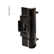 SCHAAP9005-2 ERA Scharnier 180°,für AP/UP Türen 2mm RAL9005 tiefschwarz, +M Produktbild front S