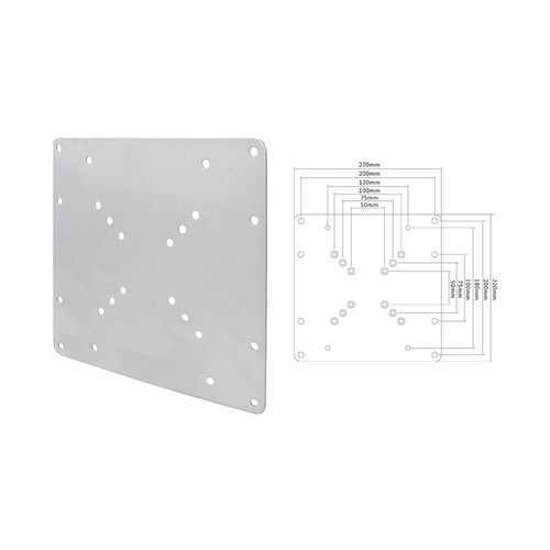 216037 Pötzelsberger EASYTVMOUNT HA 3 ADAPTER, Vesa Adapter Produktbild Front View L