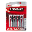 5015563 Ansmann RED Alkaline Batterie Mignon AA / LR6 4er Blister Produktbild
