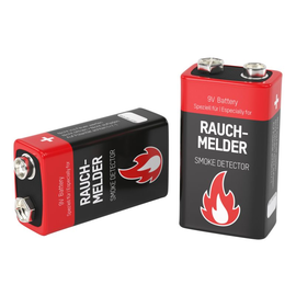 1515-0006 Ansmann Premium Batterie für Rauchmelder Alkaline 9V EBlock 2er Bl. Produktbild