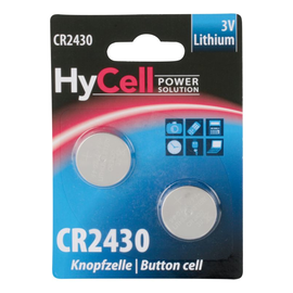 5020172 HyCell Lithium Knopfzellen CR2430 2er Blister Produktbild
