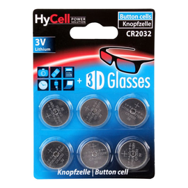 1516-0026 HyCell Lithium Knopfzellen CR2032 6er Blister Produktbild