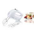 383000 Severin HM 3830 Handmixer, 400W, 5 Stufen, weiß schwarz, Spralkabel Produktbild