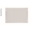 BF220-125 ERA Blindfrontplatte +2x PSK, bxhxt=220x125x11mm, Stahl RAL7035 Licht Produktbild