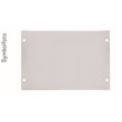 BF220-50 ERA Blindfrontplatte +2x PSK, bxhxt=220x50x11mm, Stahl RAL7035 Lichtg Produktbild