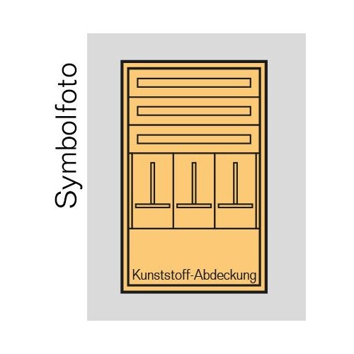 EC5W ERA Zählerverteilereinsatz Wien, bxhxt=696x1150x155mm, Metall RAL7035 Li Produktbild