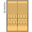 EF10W ERA Zählerverteilereinsatz Wien, bxhxt=1392x2100x175mm, Metall RAL7035 L Produktbild