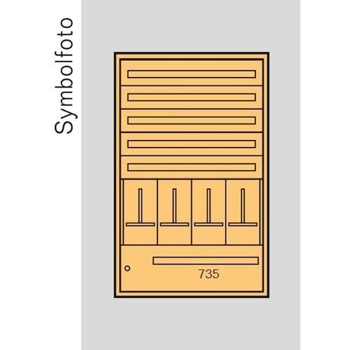 AD7ST1+RW ERA AP Zählerverteiler Steiermark +Rückwand, bxhxt=1016x1600x2 Produktbild