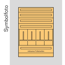 AD6K+RW ERA AP Zählerverteiler Kärnten +Rückwand, bxhxt=1016x1400x250mm, Stahl Produktbild front M