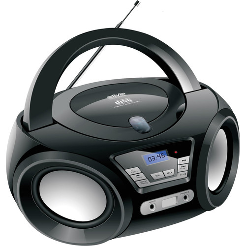 210715 Silva-Schneider PCD 19.1 schwarz Radio CD/CD-R Aux-In/USB 2.0/ Produktbild Front View L