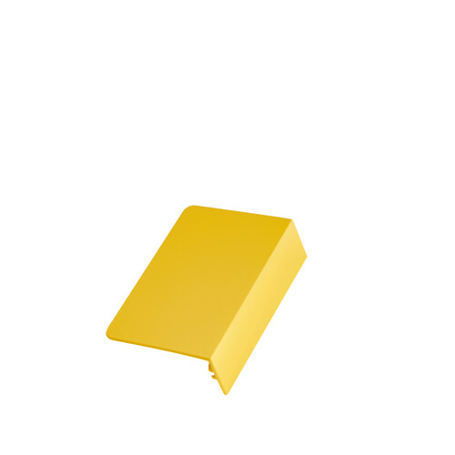 106310 K Electric Endschutz 1pol., gelb Endschutz 1pol., gelb Produktbild Front View L