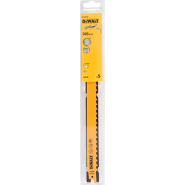 DT2432-QZ DeWalt DT2432 Saebelsaegeblatt HCS Holz 305mm 5Stk Produktbild front M