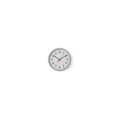 Nedis Wanduhr – Rund, 30 Cm Durchmesser, Weiß-silber, Quarzwerk