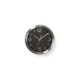 CLWA010MT30BK Nedis Kreisförmige Wanduhr | Durchmesser von 30 cm | Schwarz und E Produktbild