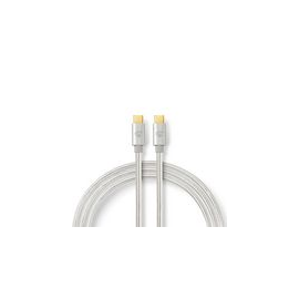 CCTB64700AL10 Nedis USB 3.2 Kabel 1,0m Gen1 USB-C Stecker / USB-C Ste. Aluminim Produktbild