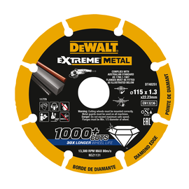 DT40251-QZ DeWalt Diamanttrennscheibe 115x1.3mm Produktbild front M