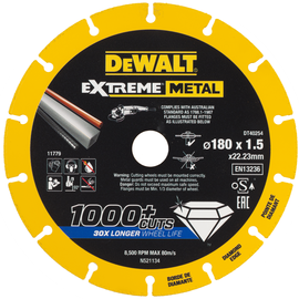 DT40254-QZ DeWalt Diamanttrennscheibe 180x1.5mm Produktbild front M