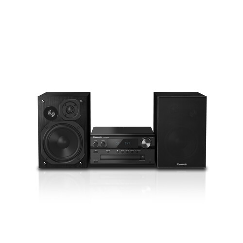 SC-PMX94EG-K Panasonic CD Micro-HiFi- System m. DAB+, 120W (RMS) Schwarz Produktbild Front View L