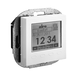 UA060020 Alre HTRRUu 210.021#56   matt Raumtemperaturregler UP mit Uhr Produktbild