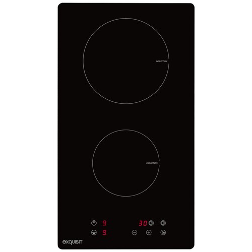 0450104 Exquisit EKI 300-2 Autark Glaskeramik Induktions Duo Kochfeld, To Produktbild Front View L