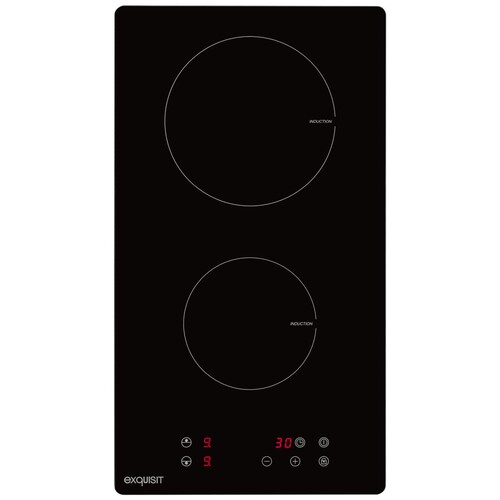 0450104 Exquisit EKI 300-2 Autark Glaskeramik Induktions Duo Kochfeld, To Produktbild Front View L