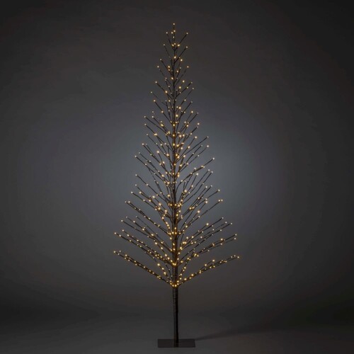 3387-700 Konstsmide LED Lichterbaum, schwarz, groß, mit Glimmereffekt, 504 b Produktbild Front View L