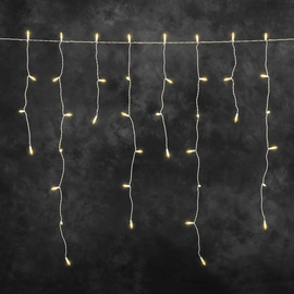 2762-802 Konstsmide LED Eisregen Lichtervorhang, 400LED, bernstein, 24V Produktbild front M