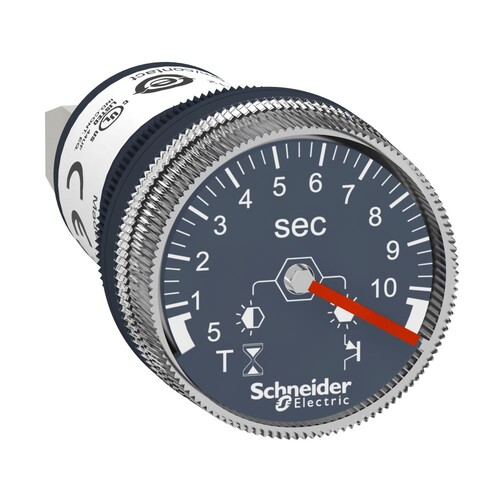 XB5DTB22 Schneider E. TIMER 22,5MM 24VDC 0,5S BIS 10S Produktbild Front View L