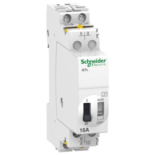 A9C32016 Schneider E. iETL Erweiterung für iTL 12VAC 2P 16A Produktbild Front View L