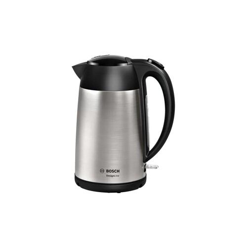 TWK3P420 Bosch Wasserkocher DesignLine, 1.7 l,Edelstahl/schwarz Produktbild Front View L