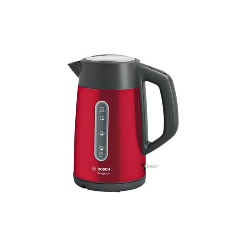 TWK4P434 Bosch Wasserkocher DesignLine, 1.7 l, red crystal/anthrazit Produktbild Front View L