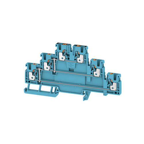 2428850000 Weidmüller A3T 2.5 VL BL Durchgangs-Reihenklemme Produktbild Front View L