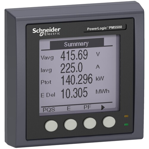 METSEPM5RD Schneider E. ABGESETZTES DISPLAY FUER PM5563 Produktbild Front View L