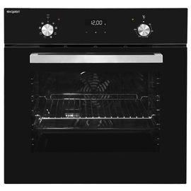 0490106 Exquisit EBE 657-2 Hsw Elektro Einbaubackofen, Grill, Timer, Seitengit Produktbild front M