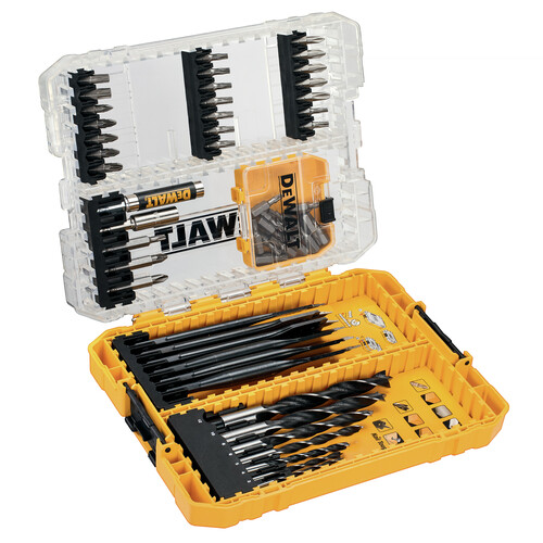 DT70758-QZ DeWalt DT70758 Bit und Holzbohrer Set 57 tlg. Produktbild Front View L