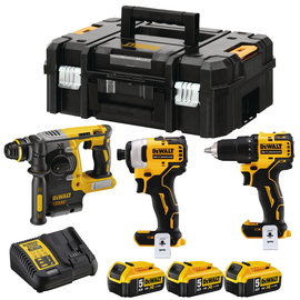 DCK377P3T-QW DeWalt DCK377P3T Akku Kombopack 18 V / 5 Ah (3 tlg,) Produktbild