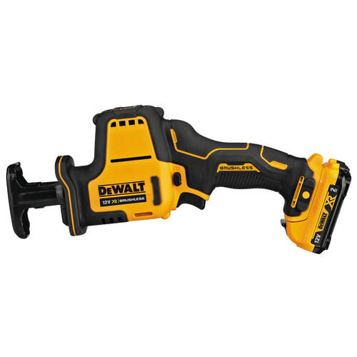 DCS312D2-QW DeWalt DCS312D2 Akku Kompakt Saebelsaege, 12 V Produktbild Front View L