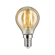 28712 Paulmann LED Tropfen 430lm E14 4,7W gold dim Produktbild