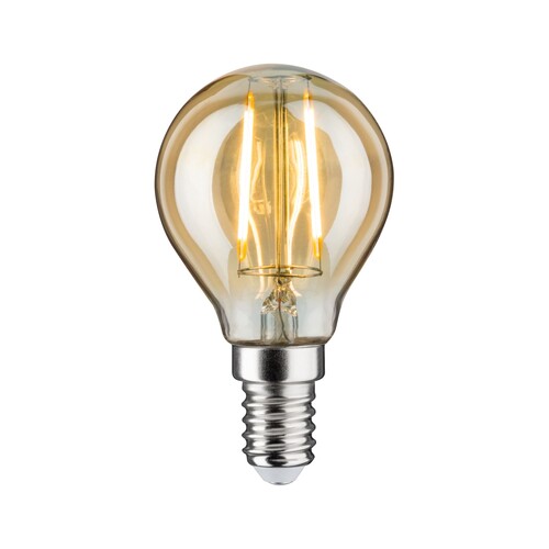 28712 Paulmann LED Tropfen 430lm E14 4,7W gold dim Produktbild