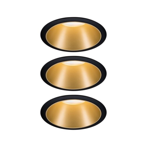 93404 Paulmann EBL Cole Coin 3StepDim 3x6,5W sz/gd/Kst Produktbild