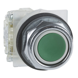 9001KR1GH5 Schneider E. Grüner Drucktaster Ø 30, flach, o. Rastung, 1S Produktbild