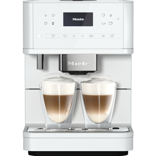 11580930 Miele CM 6160 MilkPerfection Stand Kaffeevollautomat Lotosweiß Produktbild Front View L