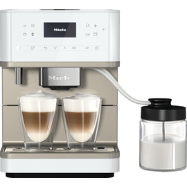 11580960 Miele CM 6360 MilkPerfection Stand Kaffeevollautomat Lotosweiß Clean Produktbild
