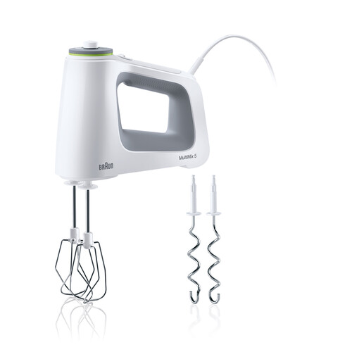 0X22211043 Braun HM5000WH MultiMix 5 Handmixer 9 Geschwindigkeitsstufen 700W Produktbild Front View L