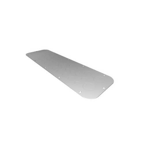 2574100 Rittal Metall Flanschplatte mit metrischer Vorprägung, für AX, Größe 4, Produktbild Front View L