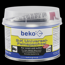 232 300 1000 Beko Universal-Feinspachtel 2-K 1 kg weiß, inkl. rotem Härter Produktbild