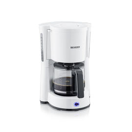 481600 Severin KA 4816 Kaffeeautomat, Glaskanne, 1000 W, 10 Tassen, weiß Produktbild